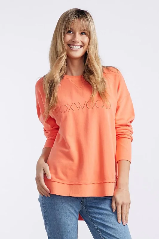 Simplified Sweatshirt - Peach Hoodie with Strings Custom Fit Adjustable