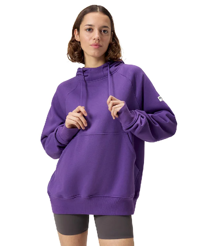 Speedo Unisex Fleece Hoodie Team Purple Hoodie with Button Classic Timeless