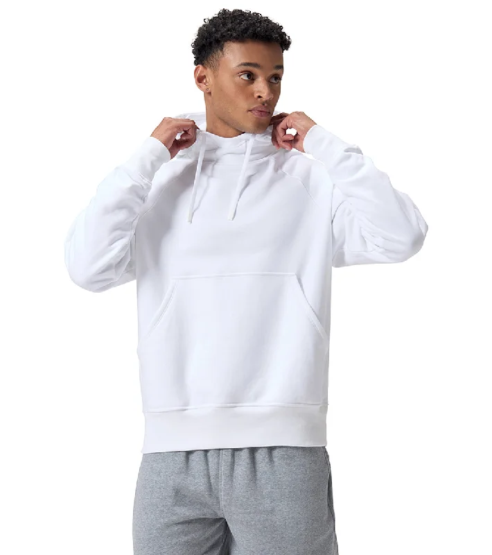 Speedo Unisex Fleece Hoodie Team White Hoodie with Color Block Contrast Stylish