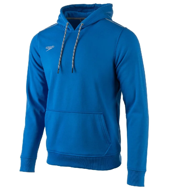 Speedo Unisex Long Sleeve Hooded Sweatshirt Speedo Blue Hoodie with Front Slit Layering Stylish