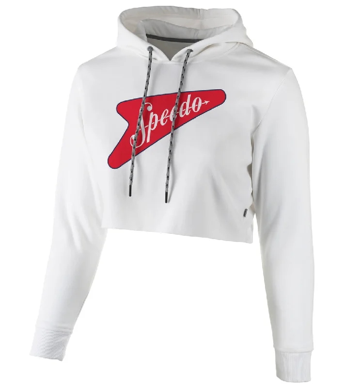 Speedo Women's Bondi Crop Hoodie Hoodie with Camouflage Military Edgy