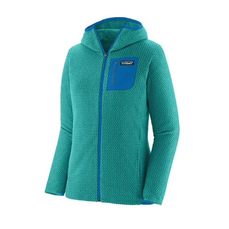 Women's R1® Air Full-Zip Hoody Hoodie with Frayed Bohemian Relaxed