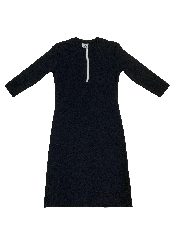 Half-Zip Swim Dress Sexy Monokini Swimsuit