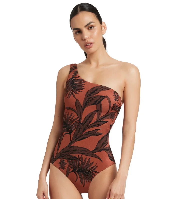 Jets Swimwear Australia Women's Desert Palm One Shoulder One Piece Swimsuit Flirty Ruffle Swimsuit Jets Swimwear Australia Women's Desert Palm One Shoulder One Piece Swimsuit Flirty Ruffle Swimsuit
