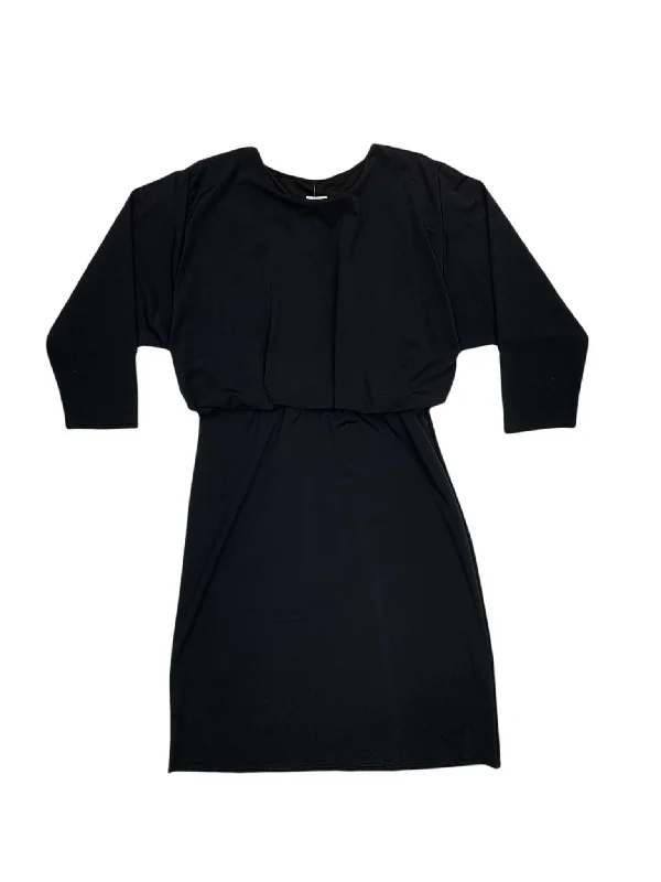 Black Blousson Swim Dress Swim Dress with Belt