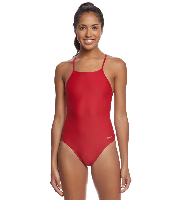 Sporti Micro Back One Piece Swimsuit (24-40) Red High-Cut One-Piece