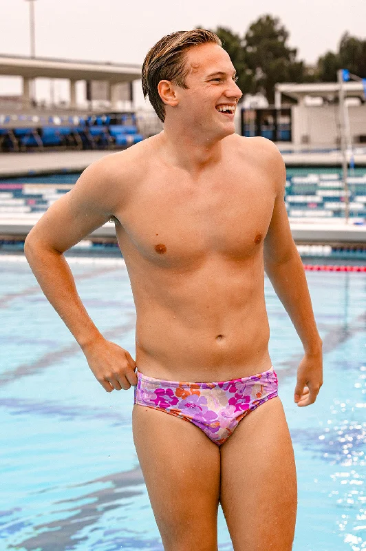 BROLYN Swim Brief - Happy Hibiscus Two-Piece Beachwear