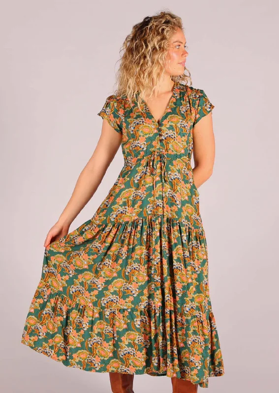 Acacia Maxi Dress Marigold Fashionable Sheer Maxi Dress