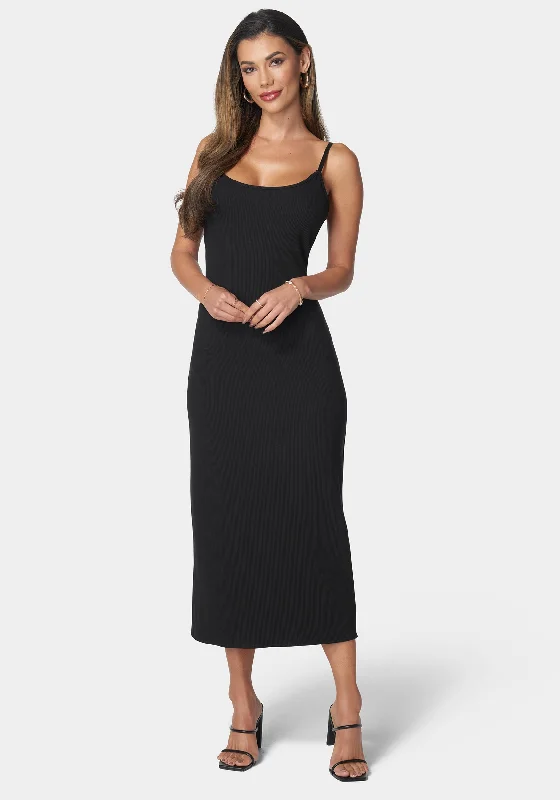 Rib Tank Maxi Dress Classic Black Maxi Dress