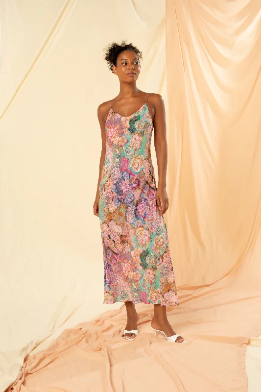 Toni Slip Maxi Dress Comfortable Ruffle Maxi Dress