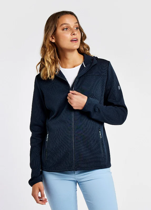 Ardcairn Fleece Jacket - Navy Wool Fabric Cashmere Fabric Tweed Fabric