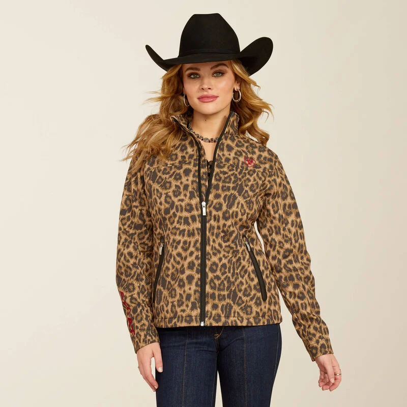 Ariat Women's New Team Softshell Print Jacket 10053013 Wool Jacket Cashmere Jacket Tweed Jacket