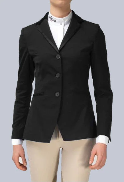 Cavalleria Toscana Ladies Super Chic Jacket - Black Welt Pockets Slit Pockets Flap Pockets Cavalleria Toscana Ladies Super Chic Jacket - Black Welt Pockets Slit Pockets Flap Pockets