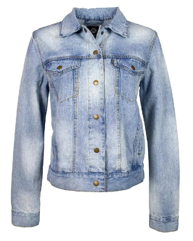 Women's Denim Jacket Nylon Jacket Polyester Jacket Spandex Jacket