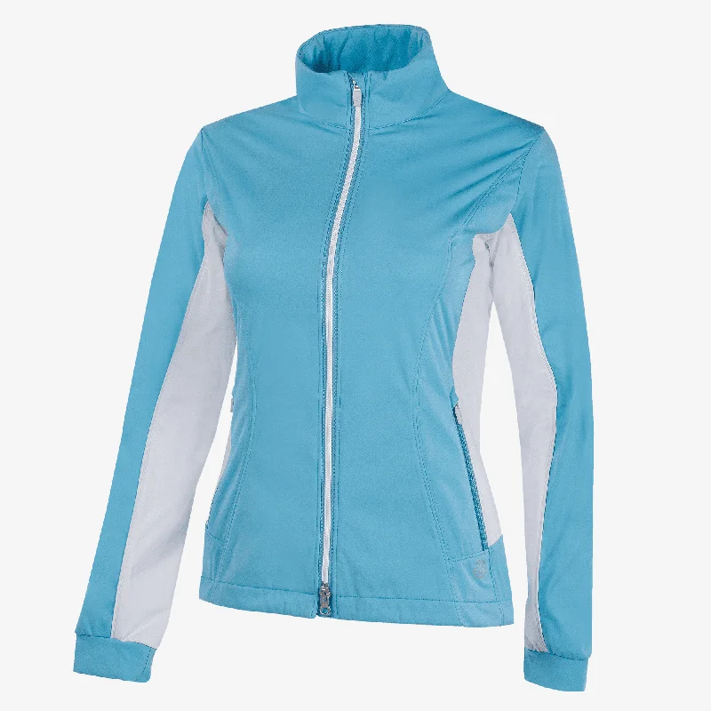 Larissa - Windproof and water repellent golf jacket Tiered Jacket Buttoned Jacket Zippered Jacket