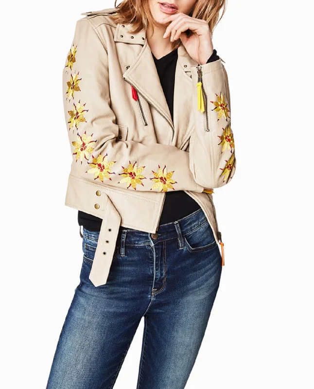Nicole Miller Amazon Embroidered Moto Jacket Oversized Jacket Tailored Jacket Straight Jacket Nicole Miller Amazon Embroidered Moto Jacket Oversized Jacket Tailored Jacket Straight Jacket