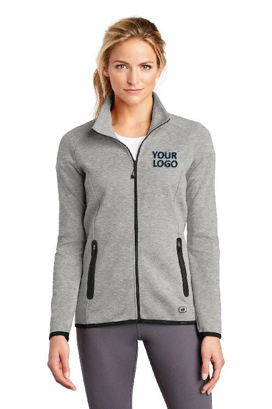 OGIO ENDURANCE Ladies Origin Customized Jackets, Aluminum Grey Toggled Jacket Drawstring Jacket Belted Jacket