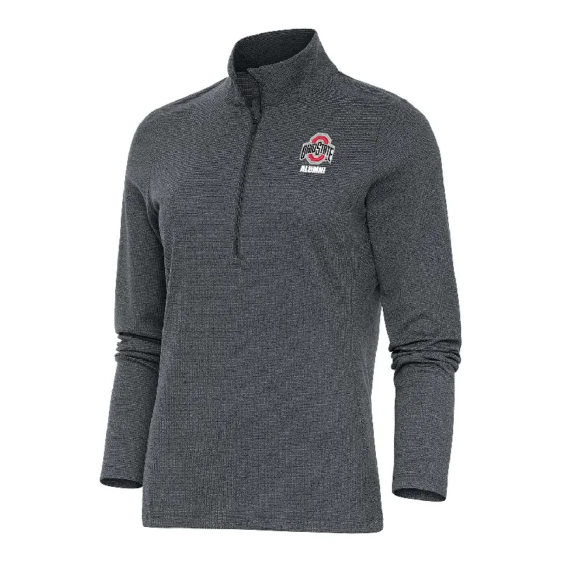 Ladies Ohio State Buckeyes Epic Alumni 1/4 Zip Jacket Fleece Jacket Down Jacket Parka Ladies Ohio State Buckeyes Epic Alumni 1/4 Zip Jacket Fleece Jacket Down Jacket Parka
