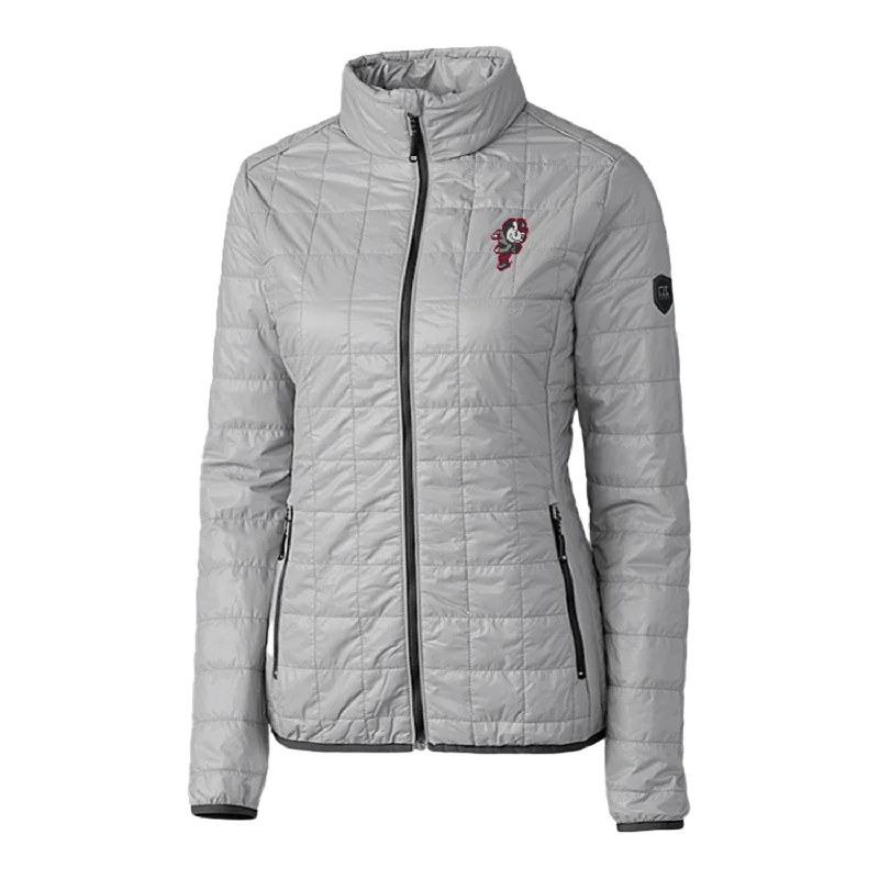 Ladies Ohio State Buckeyes Cutter & Buck Rainier PrimaLoft Eco Insulated Gray Full Zip Jacket Corduroy Jacket Velvet Jacket Brocade Jacket Ladies Ohio State Buckeyes Cutter & Buck Rainier PrimaLoft Eco Insulated Gray Full Zip Jacket Corduroy Jacket Velvet Jacket Brocade Jacket