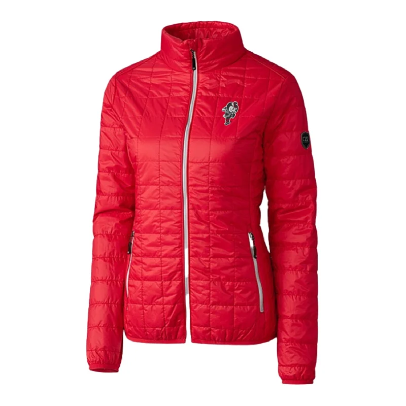 Ladies Ohio State Buckeyes Cutter & Buck Rainier PrimaLoft Eco Insulated Scarlet Full Zip Jacket Denim Jacket Leather Jacket Suede Jacket Ladies Ohio State Buckeyes Cutter & Buck Rainier PrimaLoft Eco Insulated Scarlet Full Zip Jacket Denim Jacket Leather Jacket Suede Jacket
