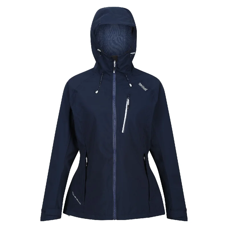 Regatta Ladies Birchdale Waterproof Breathable Jacket RWW300-NAVY Wool Fabric Cashmere Fabric Tweed Fabric