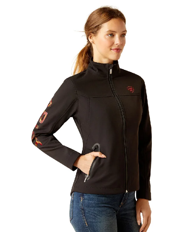 Women's New Team Softshell Jacket V-Neck Jacket Boat Neck Jacket Square Neck Jacket