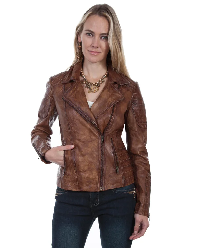 Women's Quilted Leather Jacket Jacket Blazer Coat