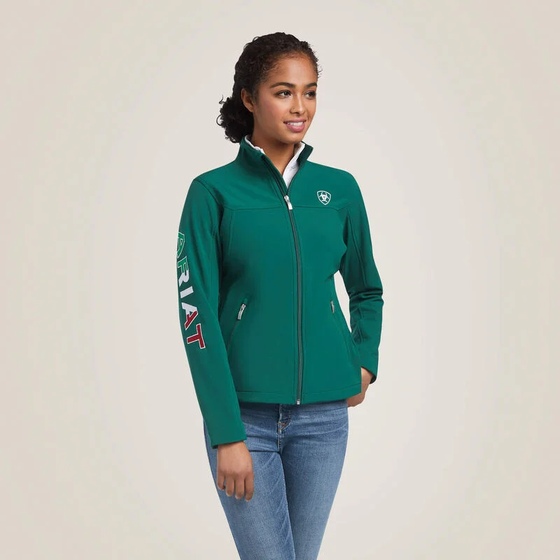 Women's Team Softshell Mexico Green Jacket Faux Fur Jacket Real Fur Jacket Shearling Jacket Women's Team Softshell Mexico Green Jacket Faux Fur Jacket Real Fur Jacket Shearling Jacket