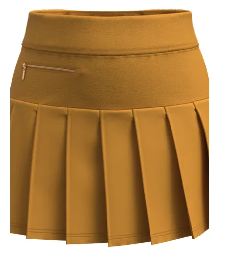 GGBlue Golden Glow Zippy Skort - 13", 15" chiffon skirt lightweight