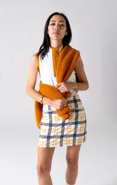 GGBlue Golden Glow Harlo Ice Skort - 15" slim fit skirt