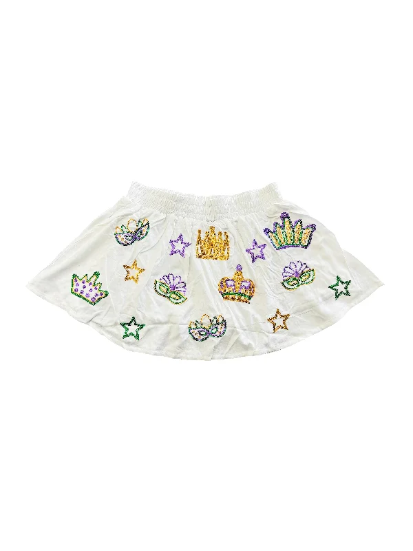 Junior Crown Skort - White lace skirt delicate