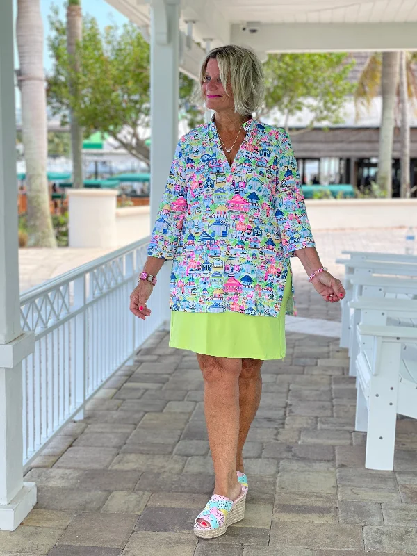 KEY LIME SKORT floral skirt print