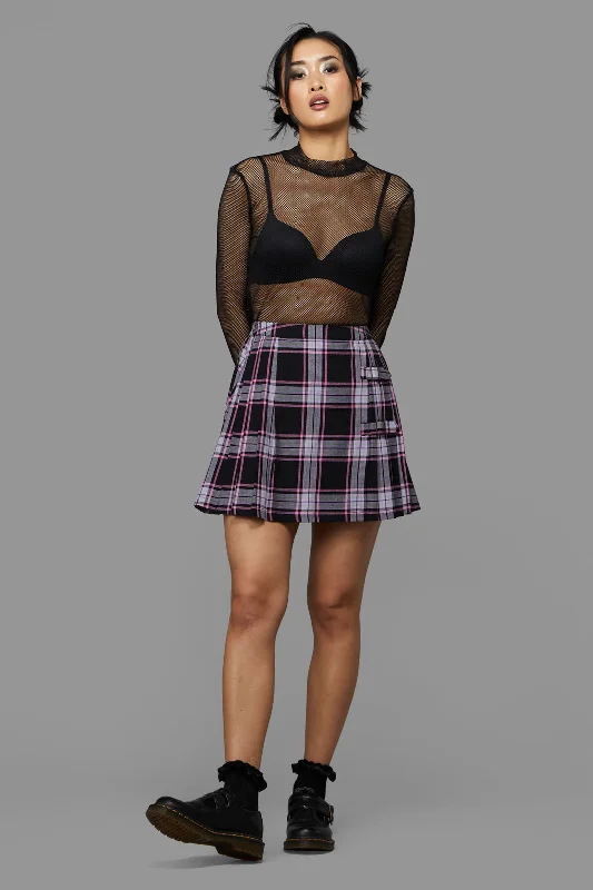 Myrtle Tartan Skirt linen skirt light