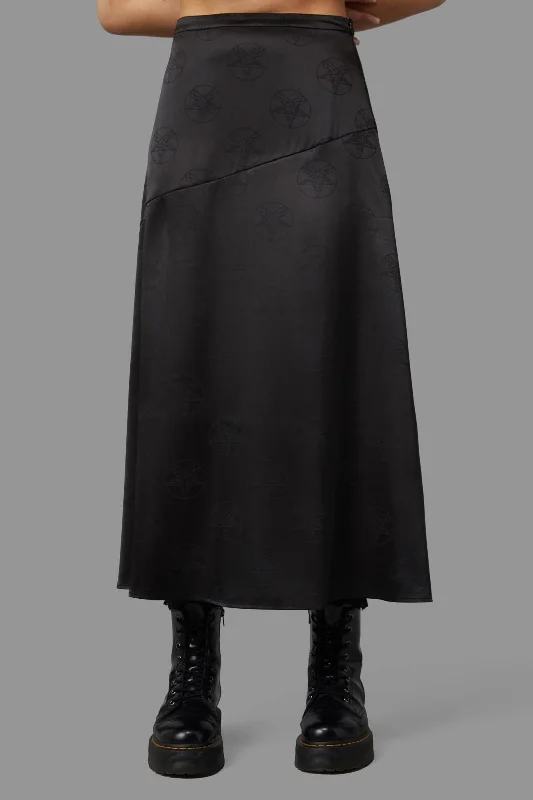 Pentagram Skirt linen skirt natural