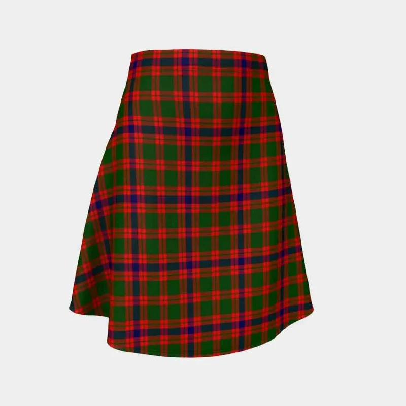 Skene Modern Tartan Flared Skirt denim skirt classic