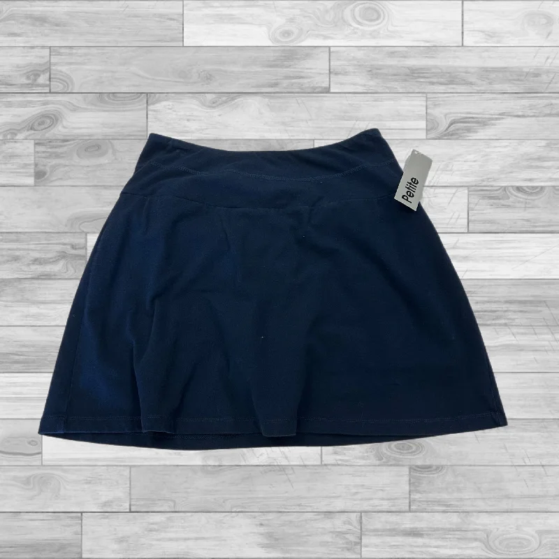 Skort By Coral Bay In Navy, Size: Petite L ruffled skirt detail