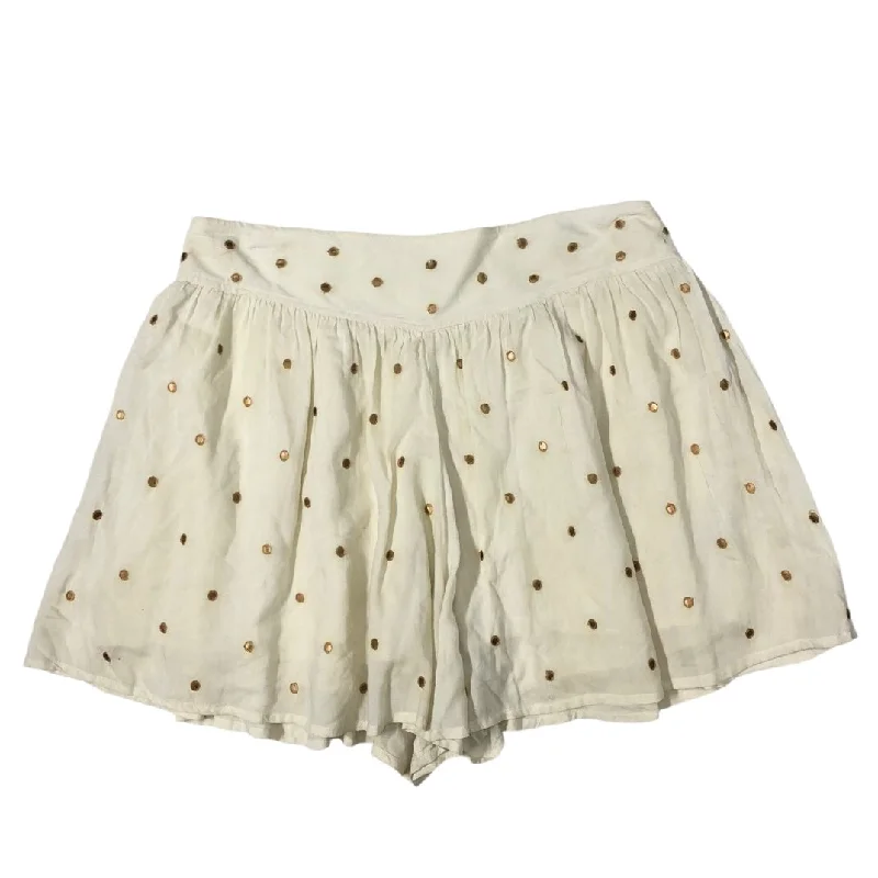 Skort By Free People In Cream, Size: L linen skirt light