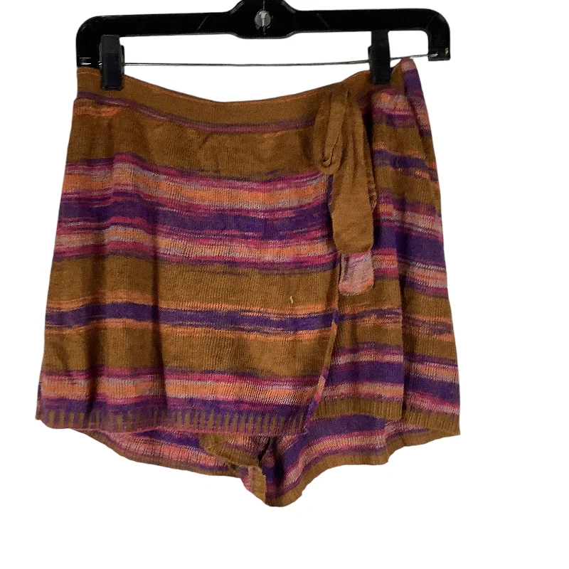 Skort By Free People In Multi-colored, Size: S silk skirt luxurious