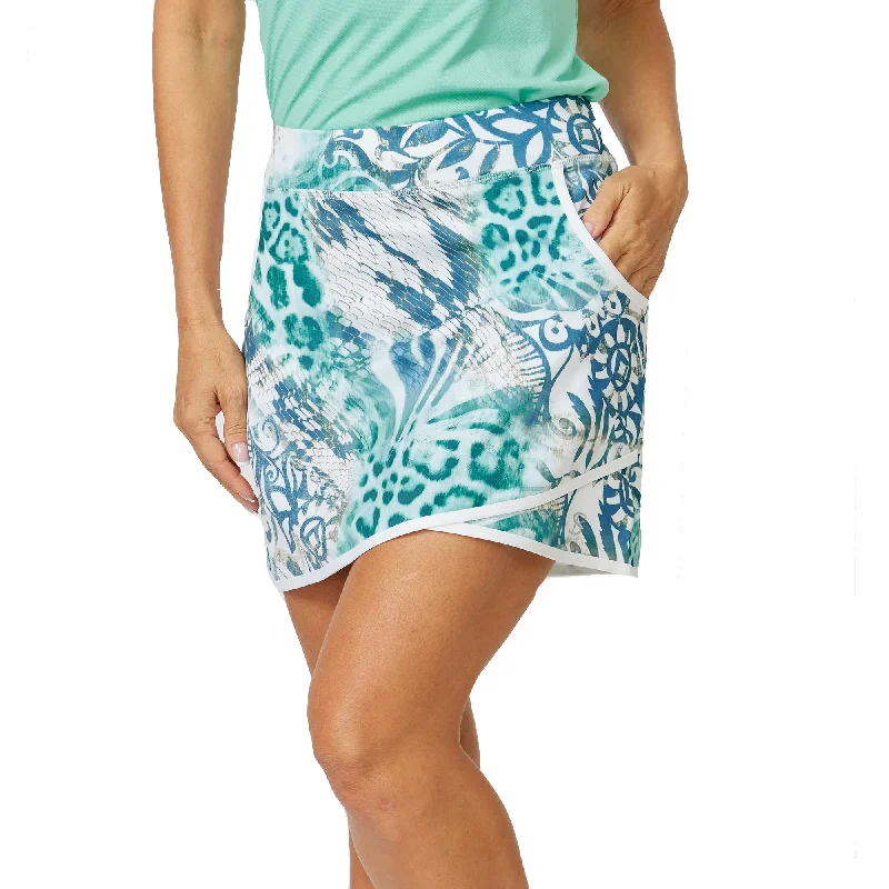 Sofibella Golf Colors 16in Womens Golf Skort zip skirt side