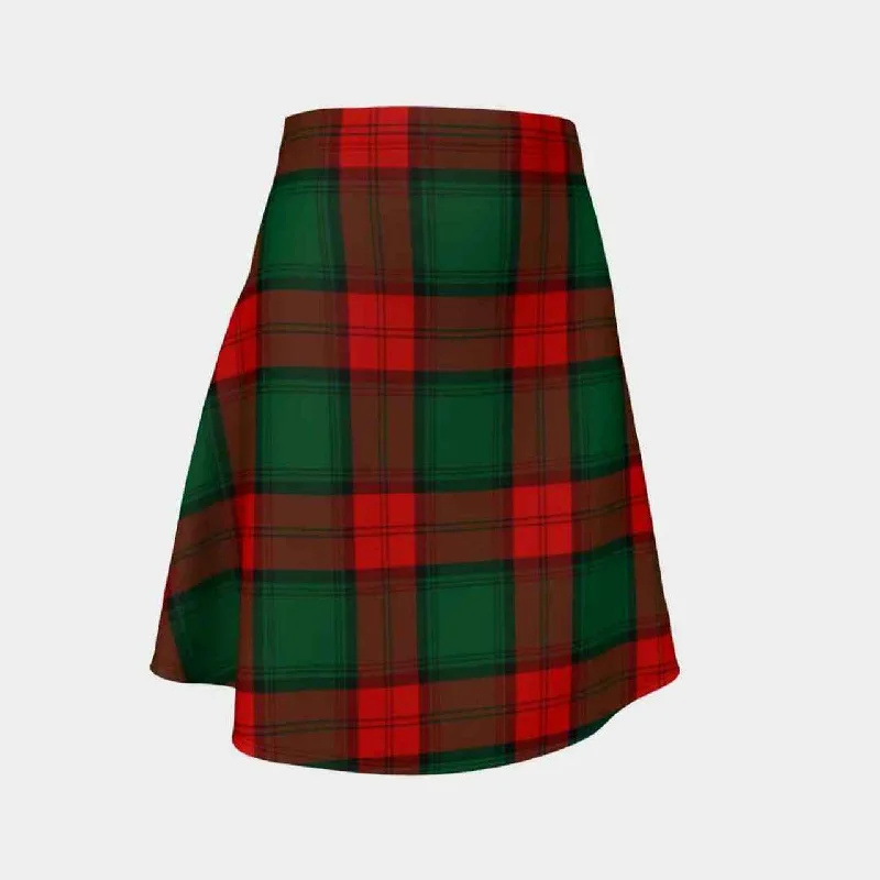 Stewart Atholl Modern Tartan Flared Skirt a-line skirt cut