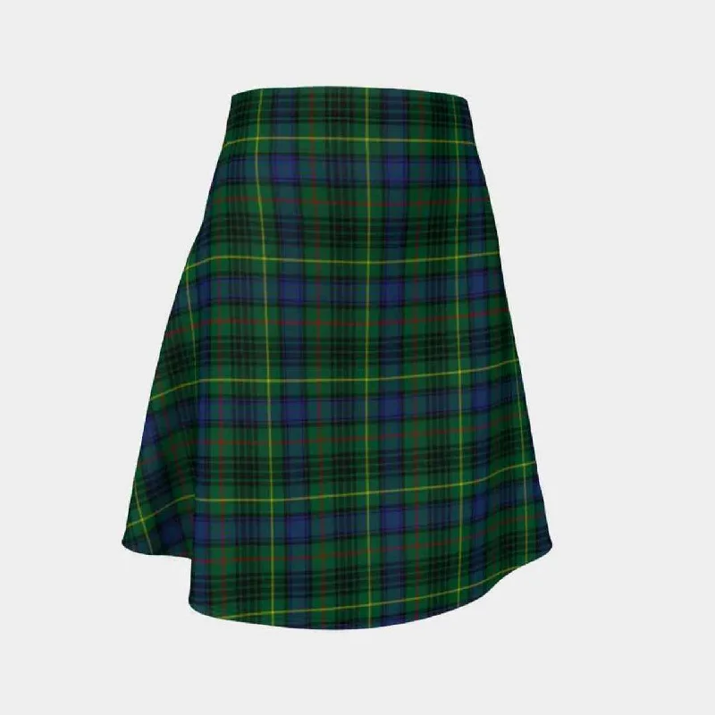 Stewart Hunting Modern Tartan Flared Skirt linen skirt breathable