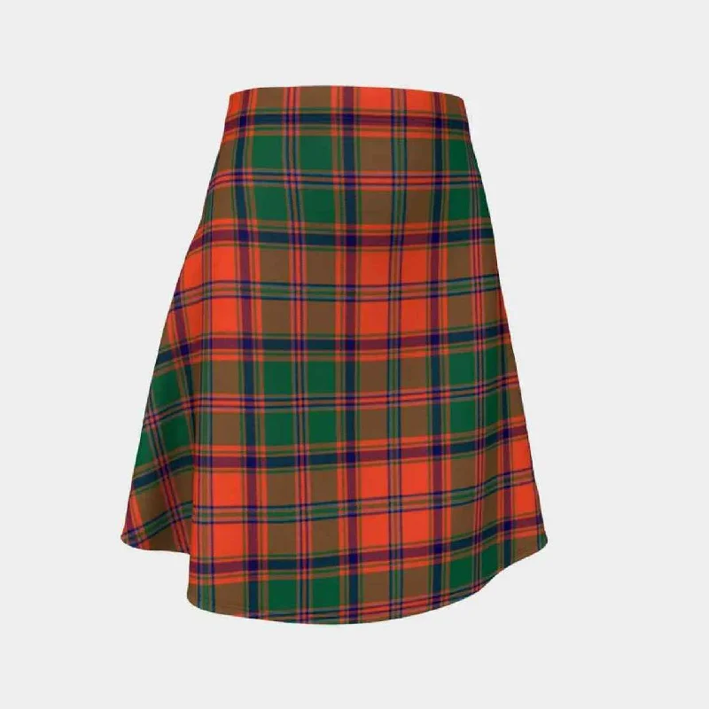 Stewart of Appin Ancient Tartan Flared Skirt casual skirt length