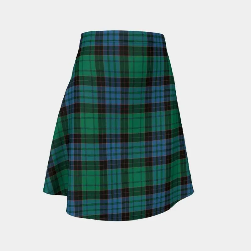 Stewart Old Ancient Tartan Flared Skirt denim skirt classic