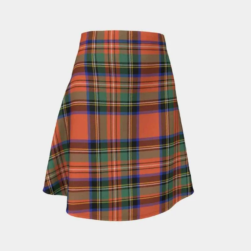 Stewart Royal Ancient Tartan Flared Skirt corduroy skirt cozy