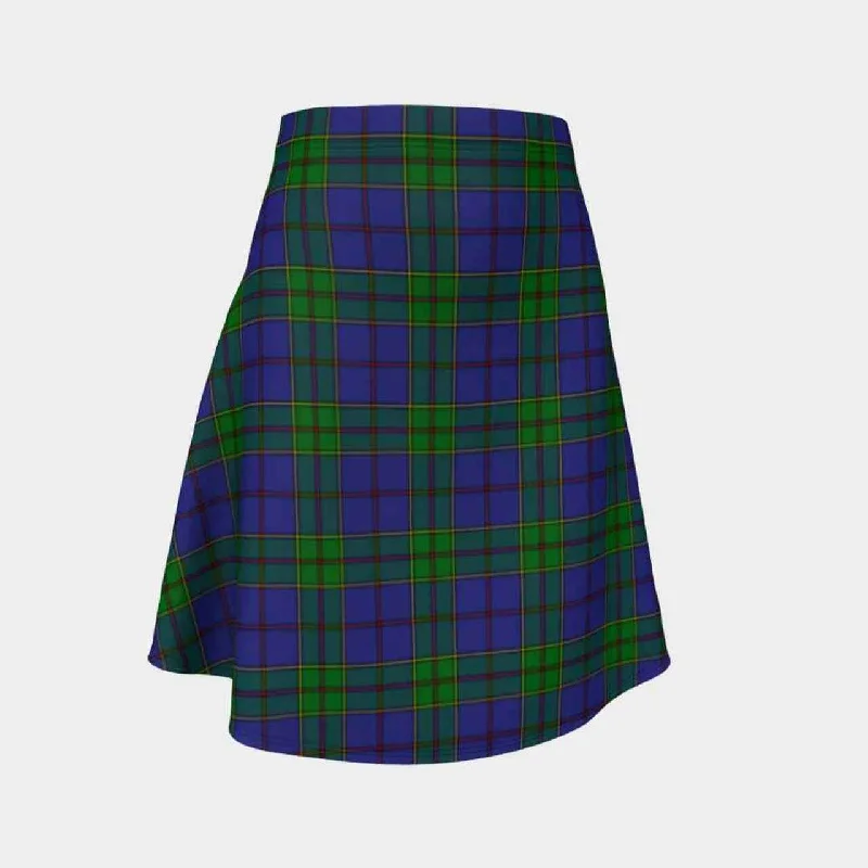 Strachan Tartan Flared Skirt denim skirt classic