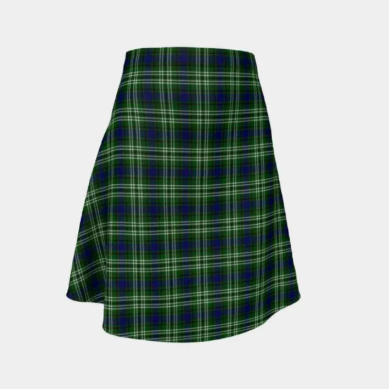 Tweedside District Tartan Flared Skirt leather skirt bold