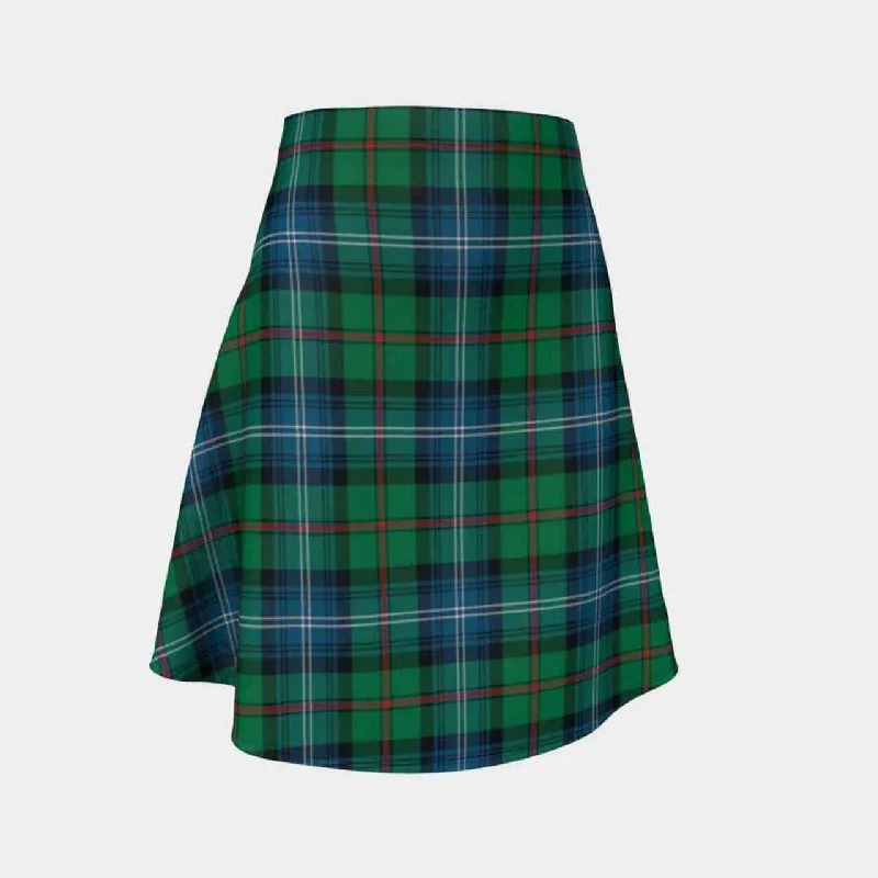 Urquhart Ancient Tartan Flared Skirt wool skirt thick