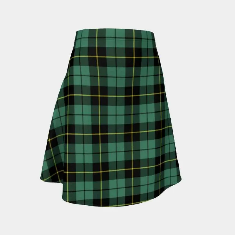 Wallace Hunting Ancient Tartan Flared Skirt linen skirt breathable