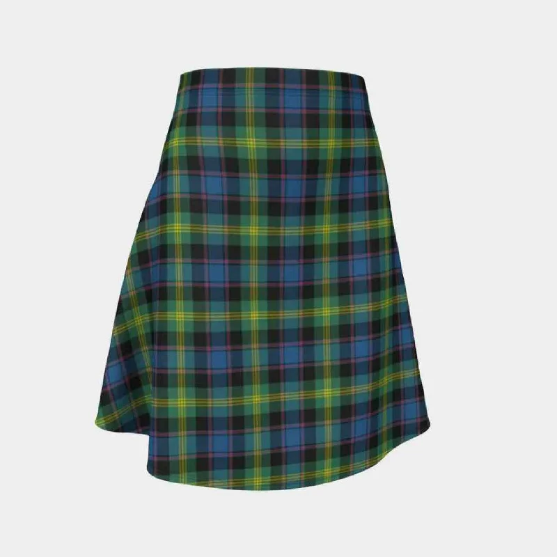 Watson Ancient Tartan Flared Skirt cotton skirt soft