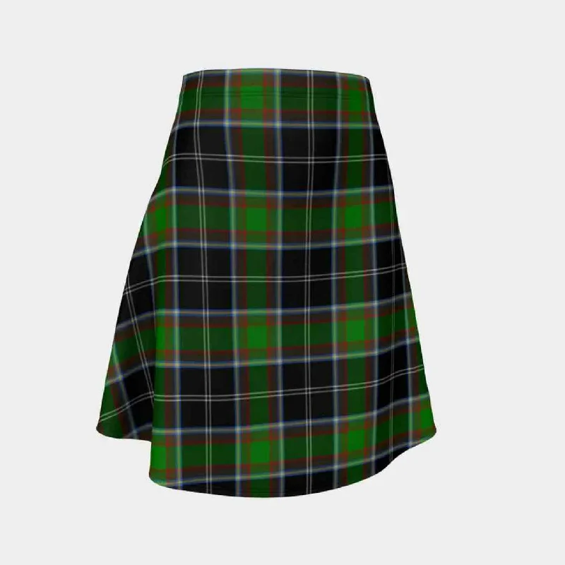 Webster Tartan Flared Skirt cashmere skirt soft